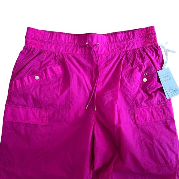 NWT Athleta X Alicia Keys High Waist Utility Pants Rasberry Fuchsia Sz 20 - Picture 3 of 13